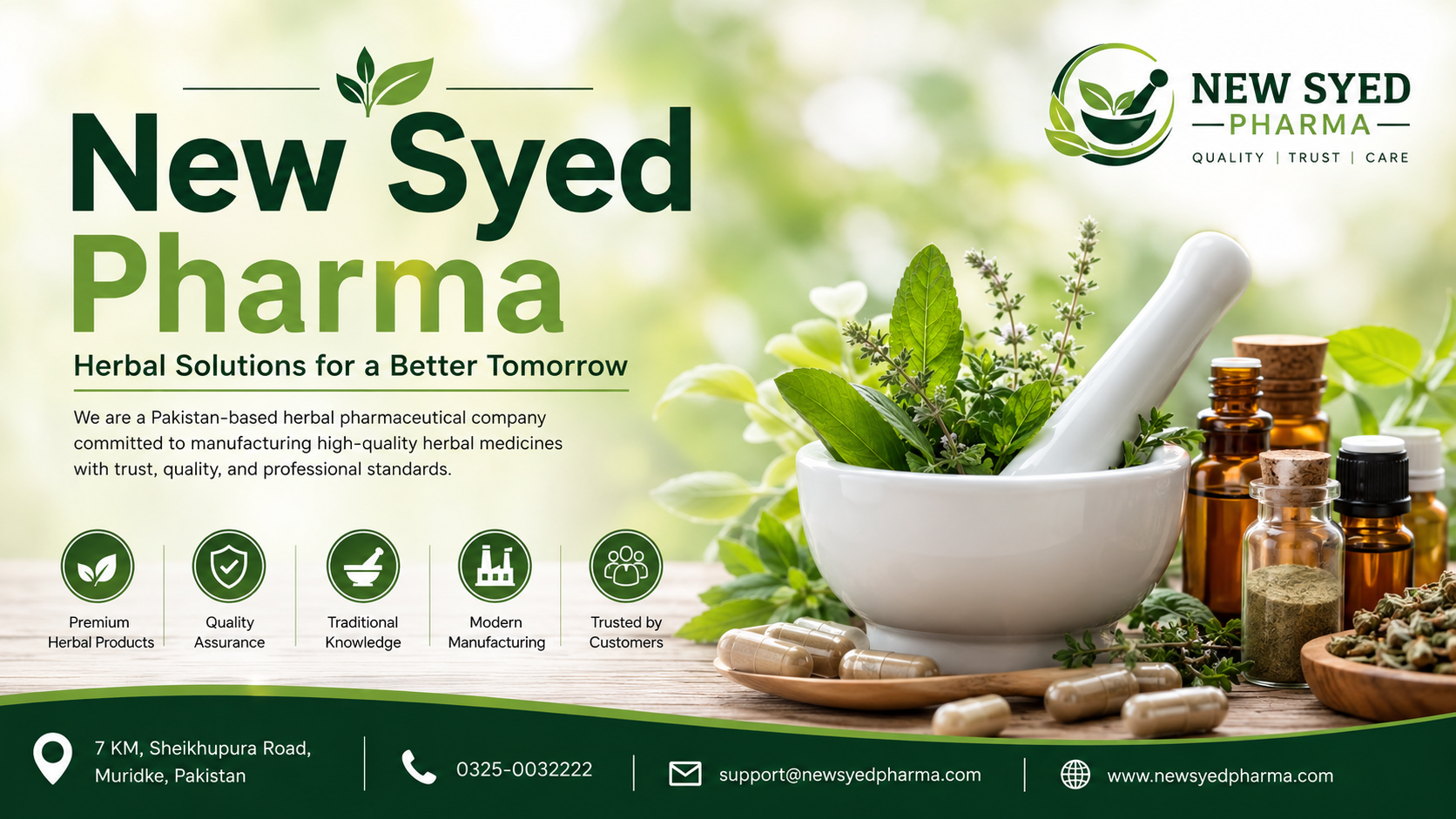 Herbal Medicine in Pakistan | Quality Herbal Manufacturing by New Syed Pharma