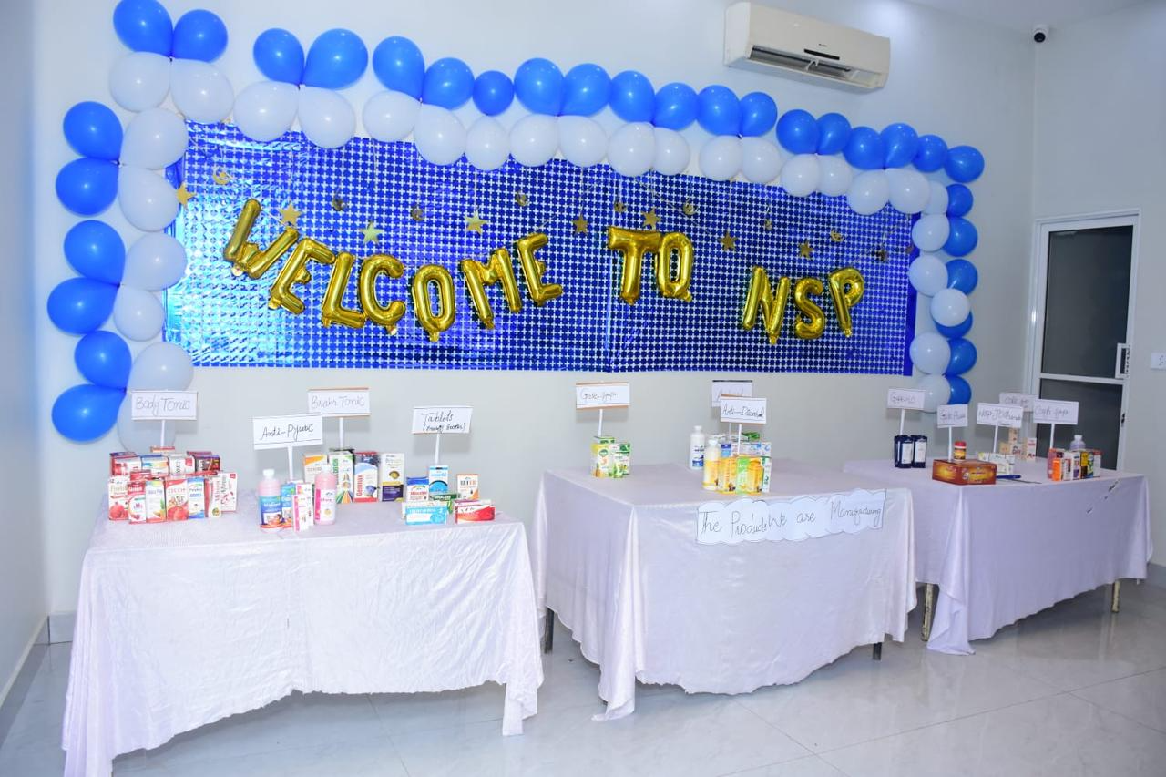 New Syed Pharma herbal medicine and supplement range on display at the opening ceremony