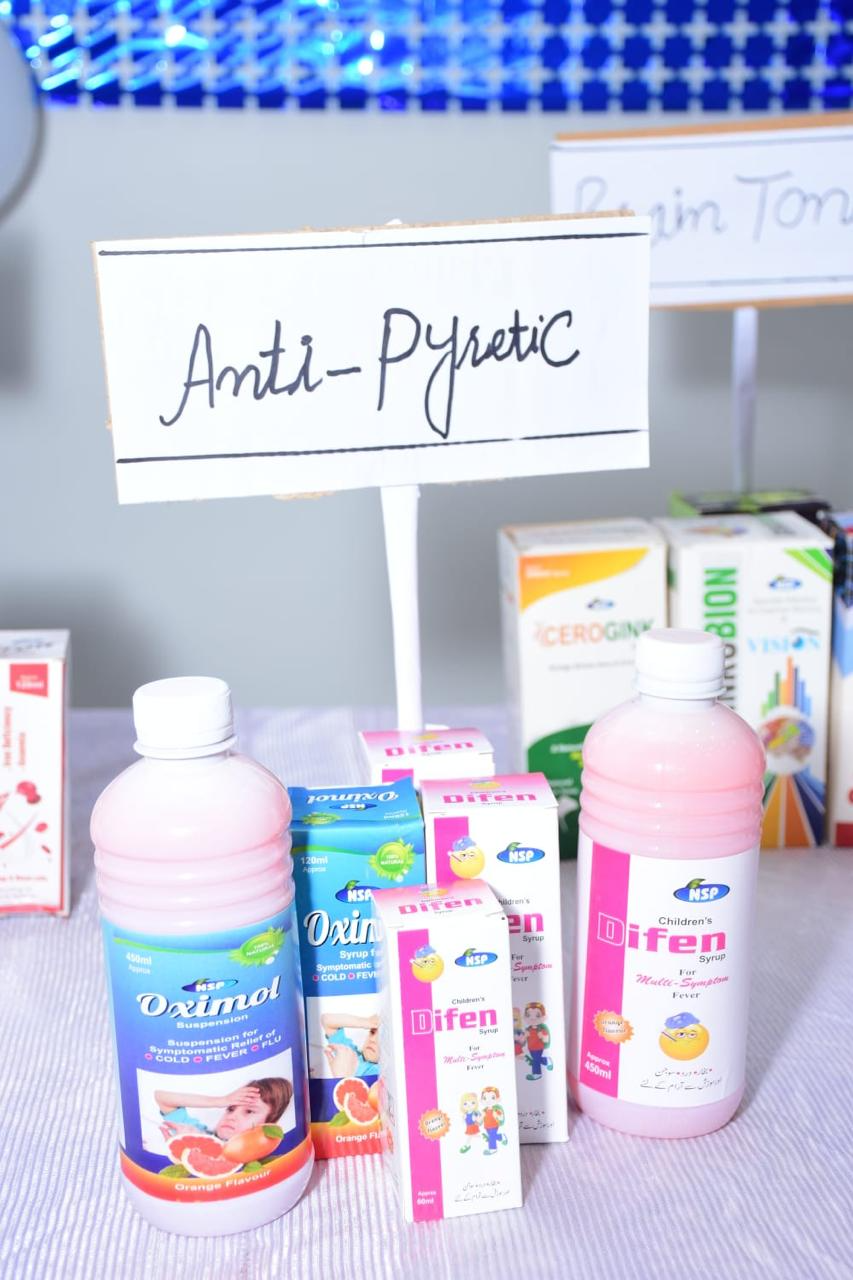 Natural healthcare products on display, New Syed Pharma Muridke