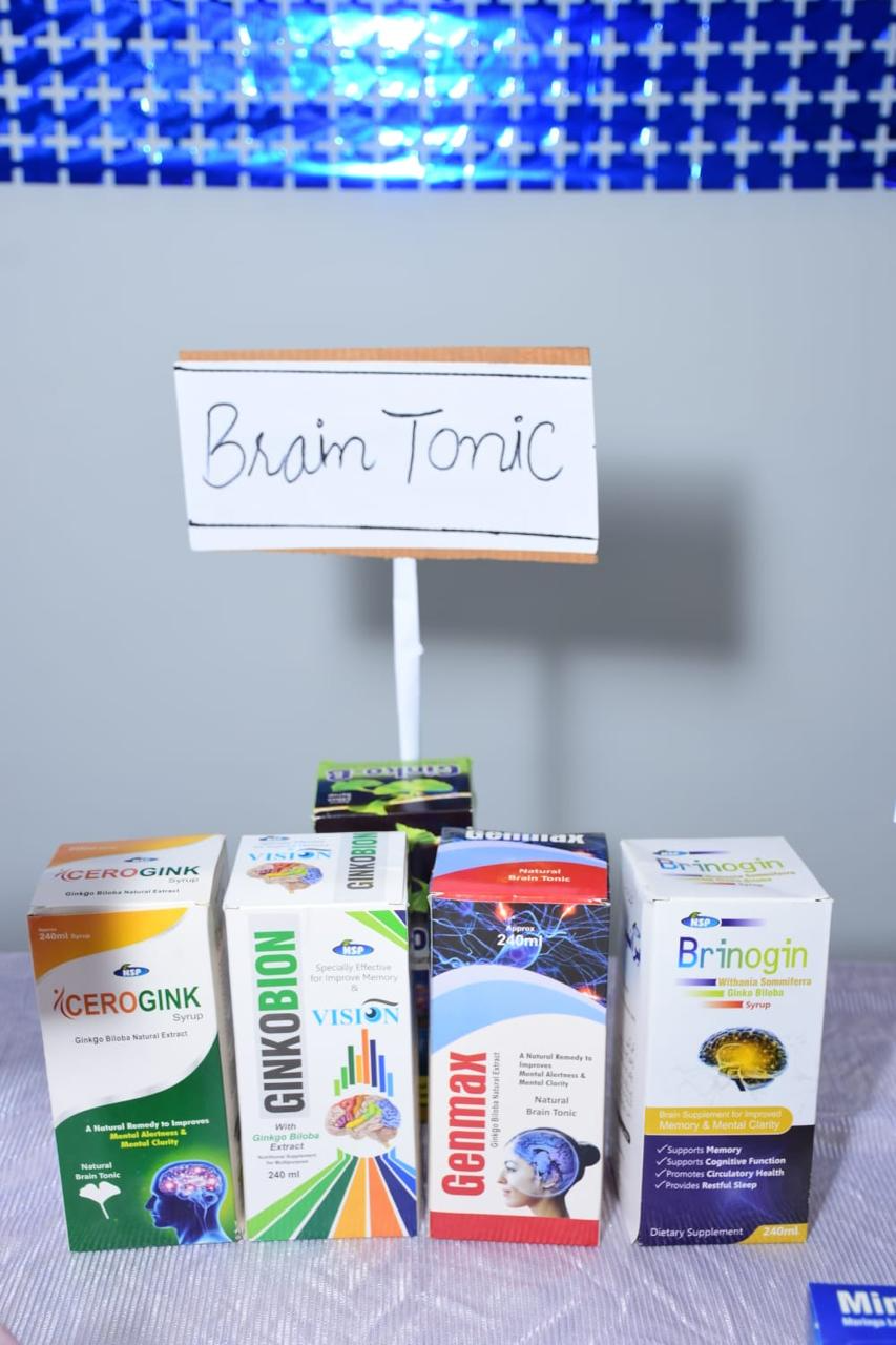 New Syed Pharma product range presentation table, Muridke Pakistan