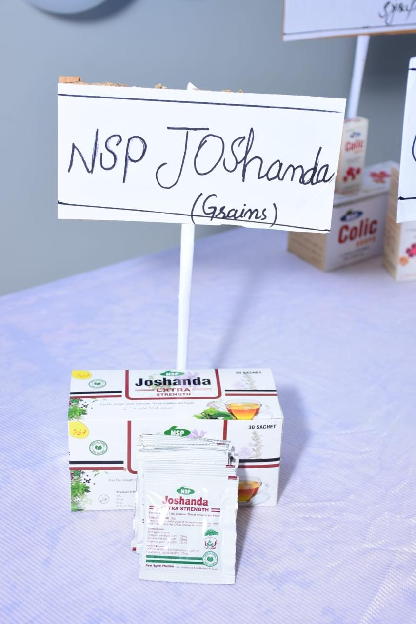 New Syed Pharma product display, herbal medicine manufacturer Pakistan