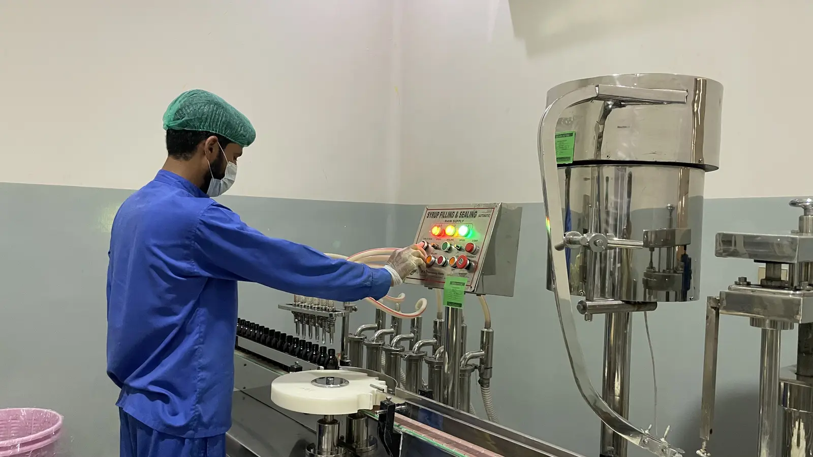 New Syed Pharma liquid manufacturing and mixing equipment for herbal syrups, Muridke Pakistan
