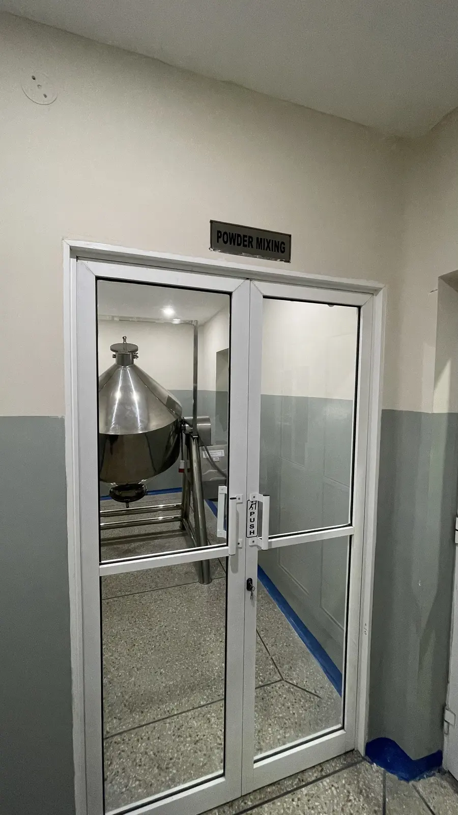 New Syed Pharma powder section, dry powder product filling, Muridke Pakistan