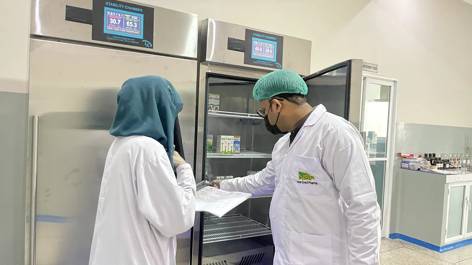 New Syed Pharma quality control documentation and pharmacopoeia reference library, Muridke Pakistan