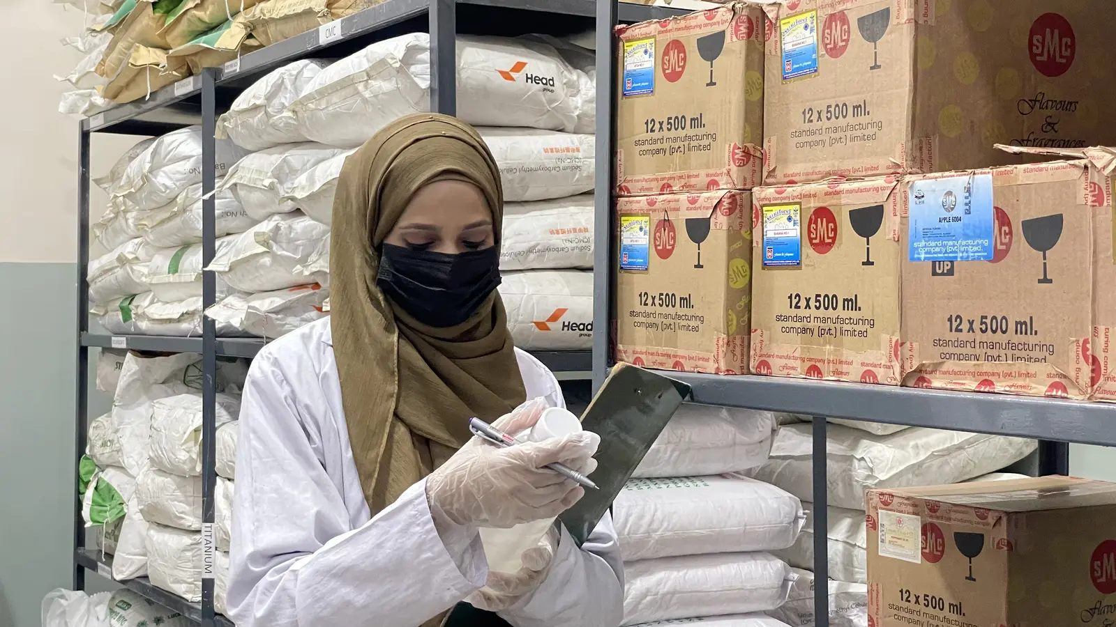 New Syed Pharma raw material storage and inventory, herbal ingredient sourcing, Muridke Pakistan