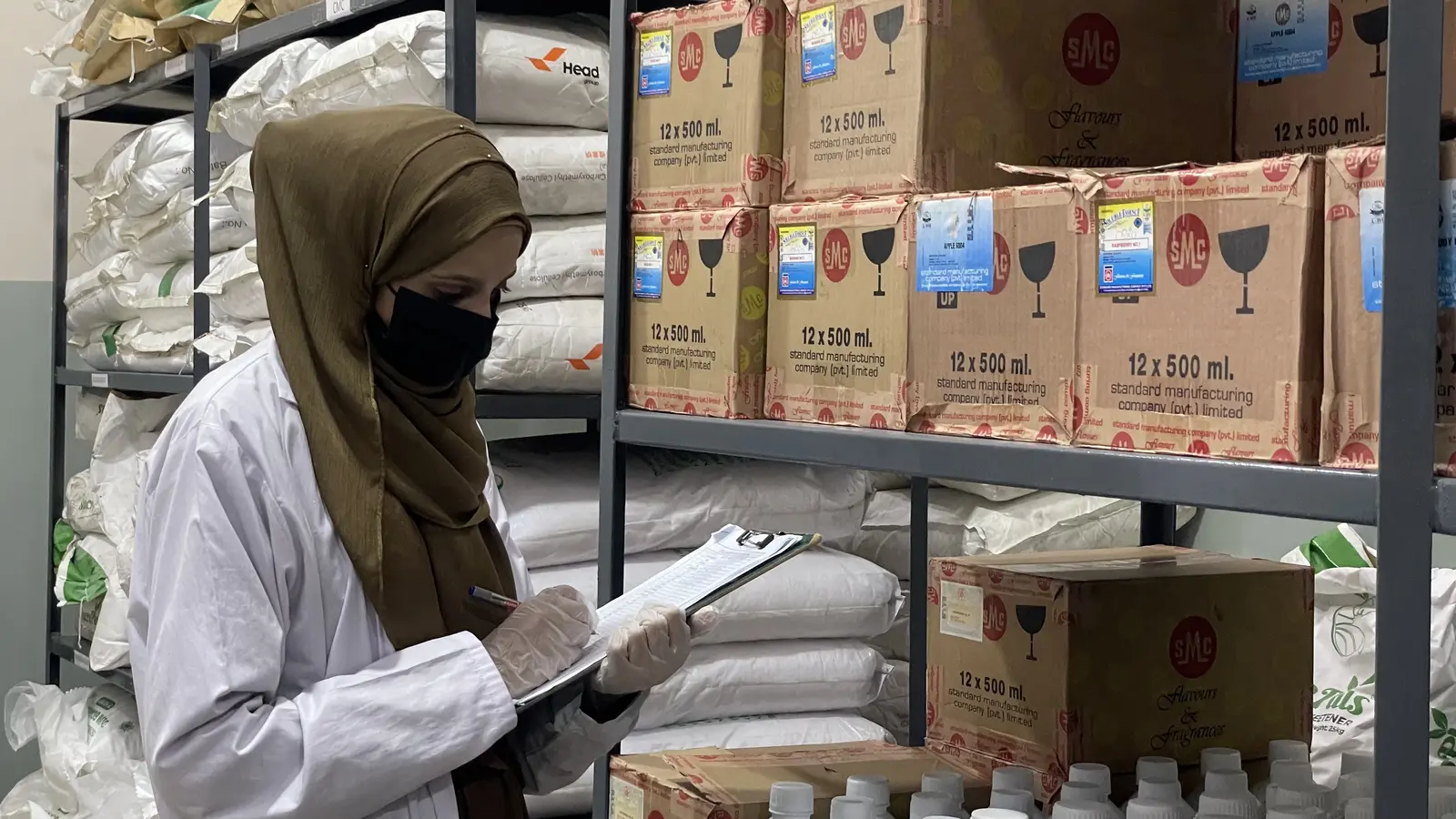 New Syed Pharma raw material storage and inventory, herbal ingredient sourcing, Muridke Pakistan