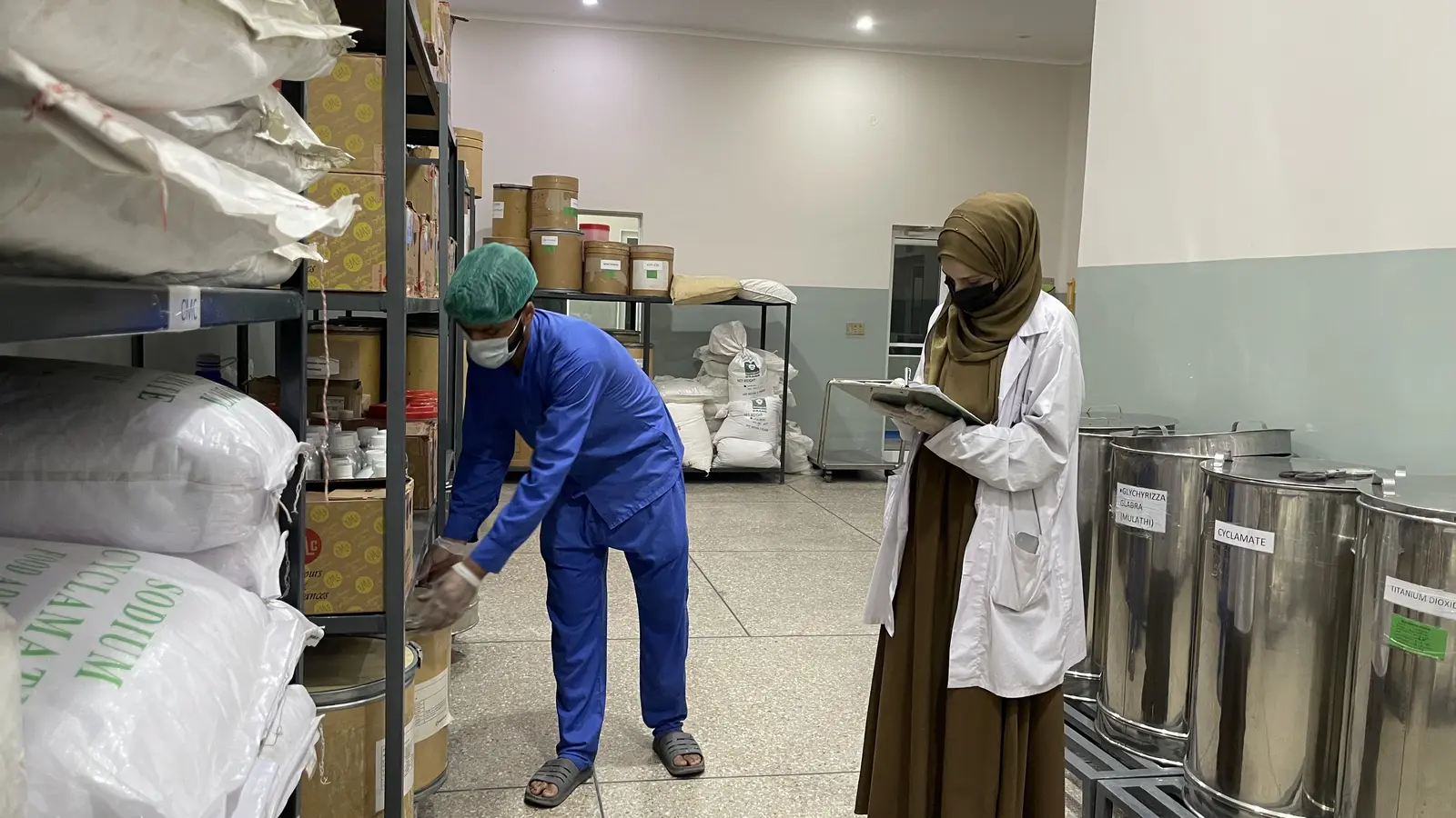 New Syed Pharma raw material storage and inventory, herbal ingredient sourcing, Muridke Pakistan