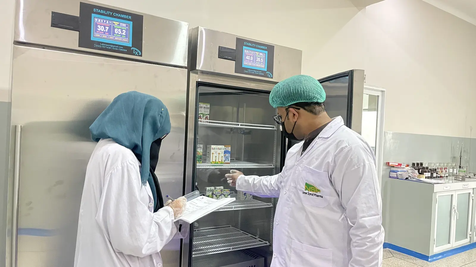 New Syed Pharma stability testing chambers and in-process laboratory, Muridke Pakistan